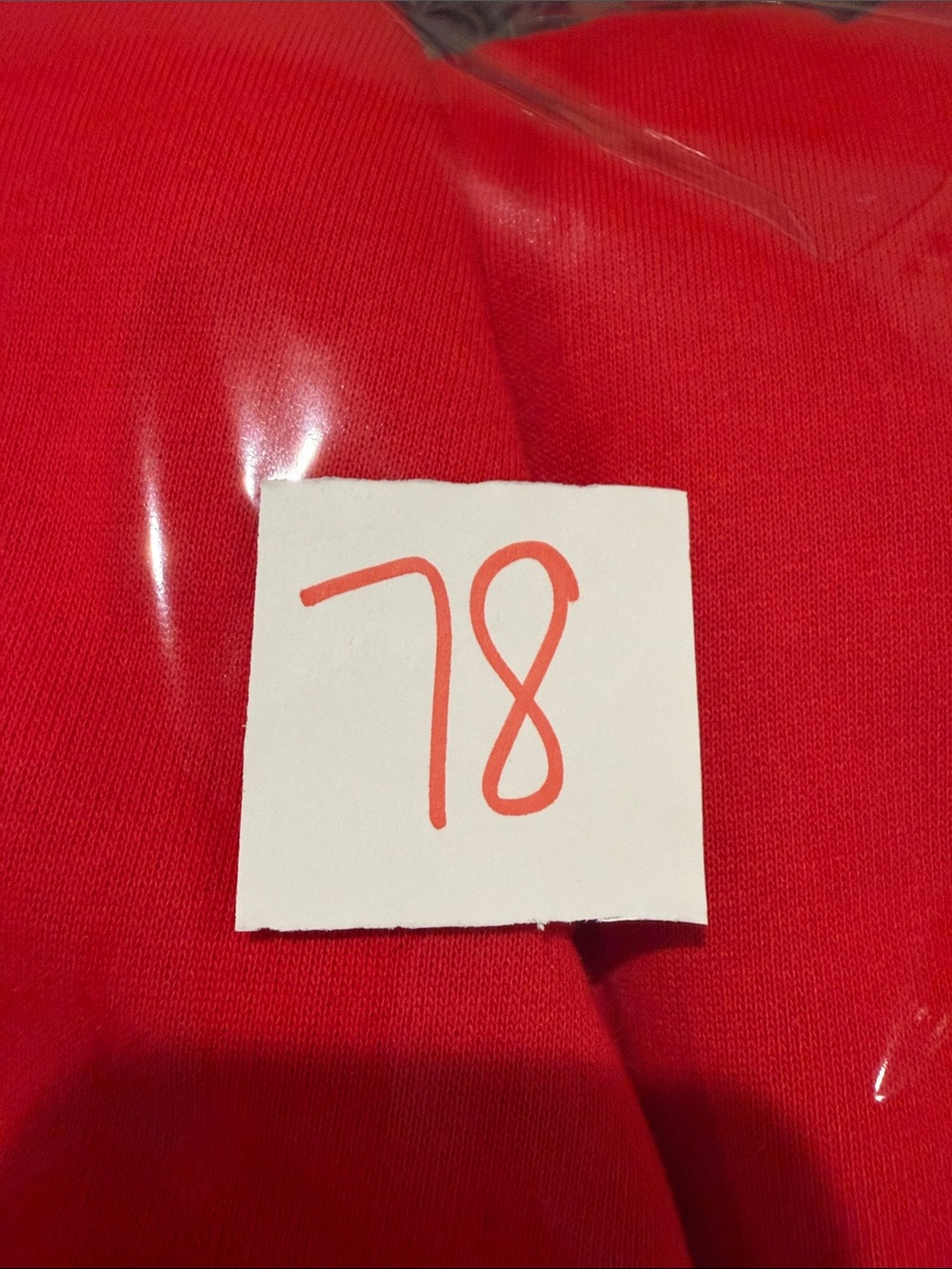 Red Sweatpants with Holiday Strawberry Shortcake & Snowflake Print - Large - Picture 7 of 7